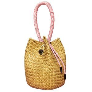 7166 Rattan Clutch Purse 2025 Trendy Handbag Soft Handle Beach Evening Bag